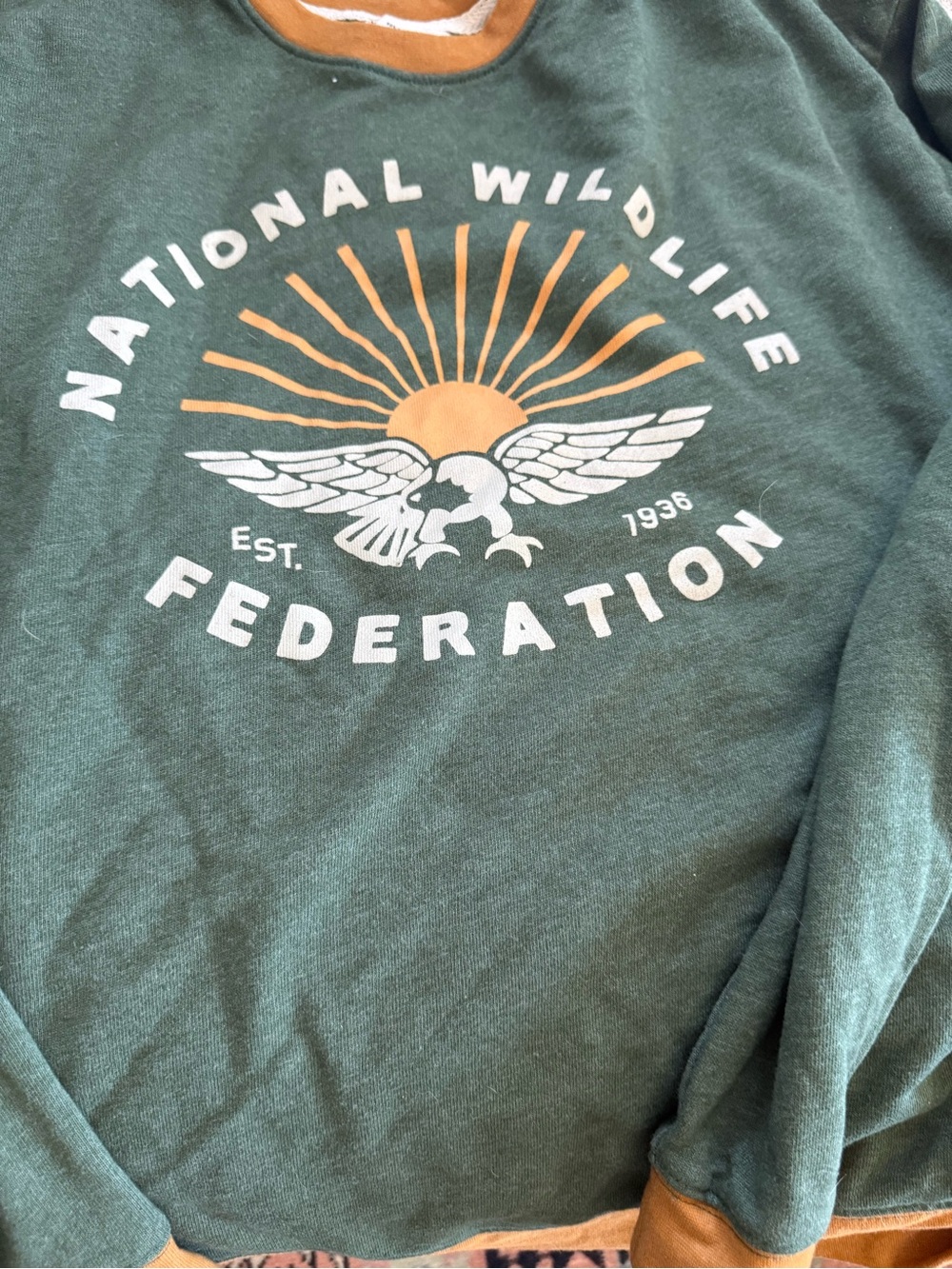 National Wildlife Federation Green Logo Crewneck Sweatshirt